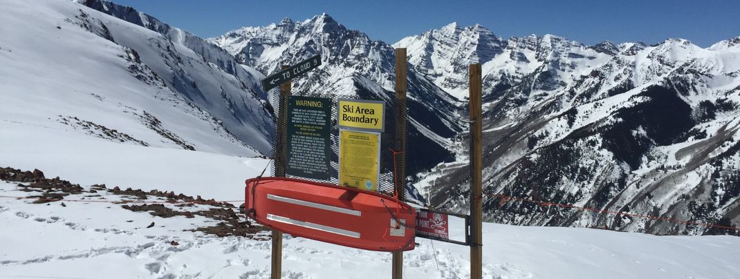 Auf dem Weg zum Highland Bowl