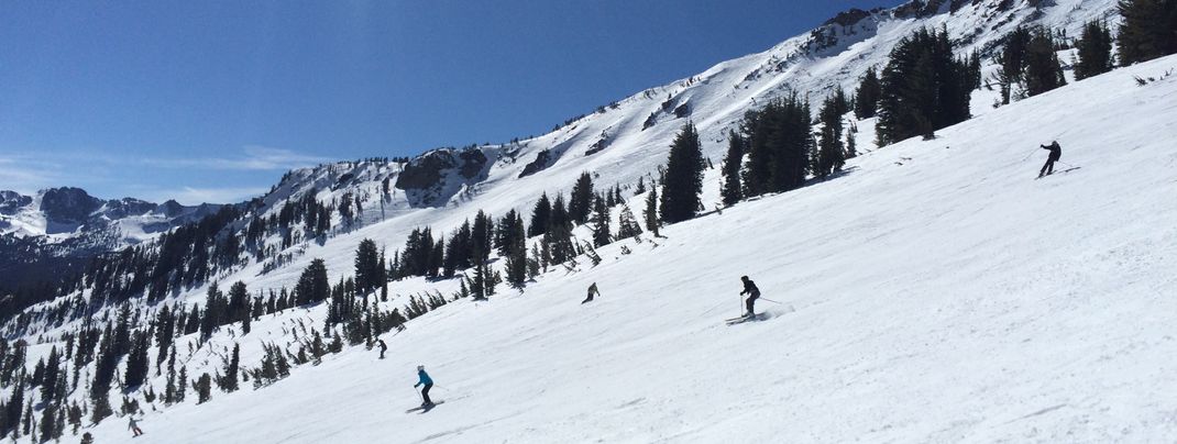 Wunderschöne Carving-Piste: Die blau markierte 