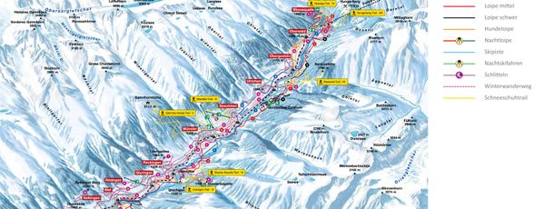 Detaillierte Infos zum Langlauf und den Loipen im Langlaufgebiet Goms