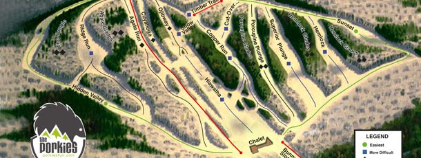 Information about the ski resort Porcupine Mountain