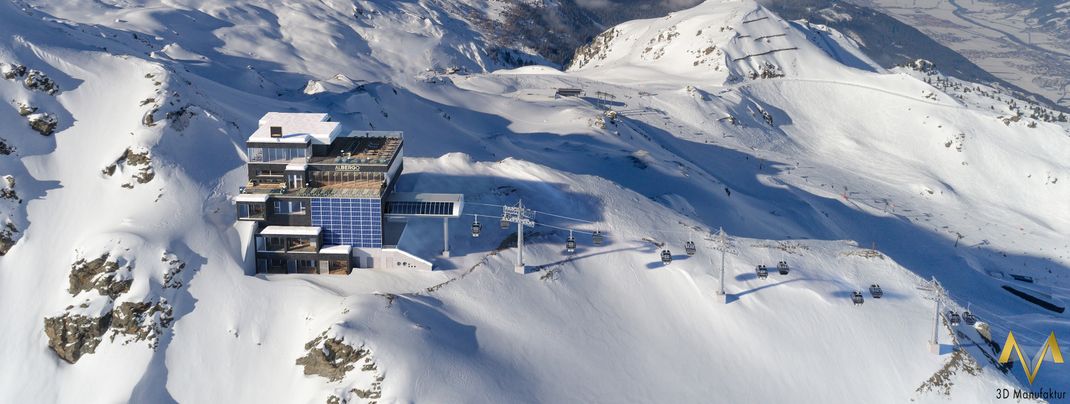Auf 2340 Metern entsteht die Bergstation des neuen Wimbachexpress.