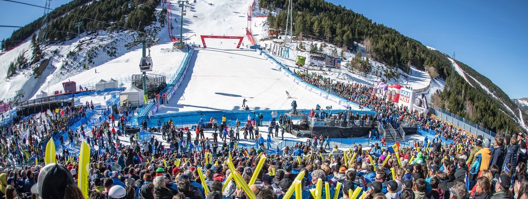 Insgesamt neun Rennen stehen im Skigebiet Grandvalira auf dem Programm.