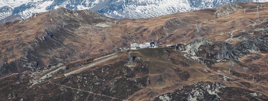 Die Bergstation Crap Sogn Gion liegt auf 2228 Metern.