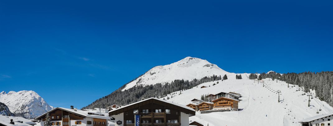 Das Hotel Jagdhaus Monzabon im Winter