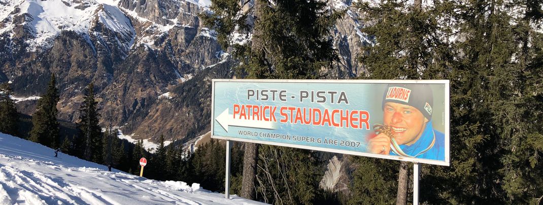 Die berühmteste Piste in Ladurns: Die Patrick Staudacher Piste