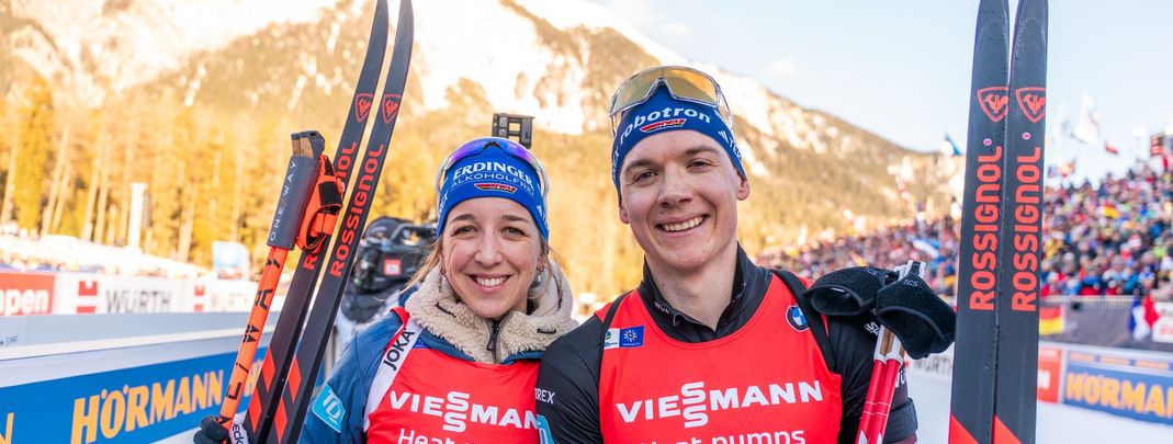Bronze für die Single Mixed Staffel mit Franziska Preuss und Justus Strelow.