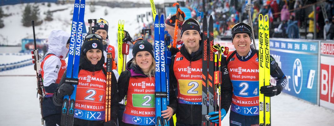 Sieg für Frankreich in der Team Mixed Staffel in Oslo.