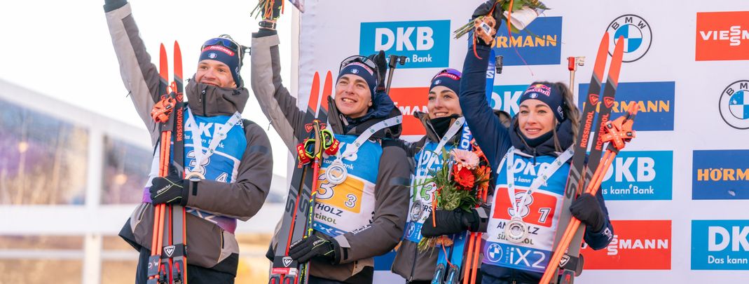 Zweiter Platz für das italienische Team um Dorothea Wierer.