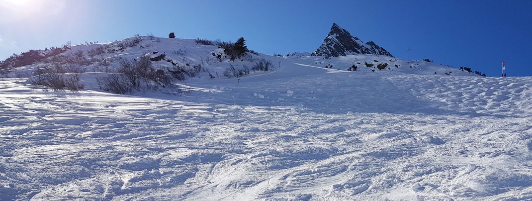 Have fun in the mogul slope!