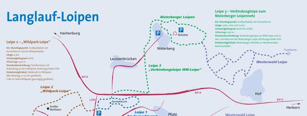 Detaillierte Infos zum Langlauf und den Loipen im Langlaufgebiet Bad Marienberg