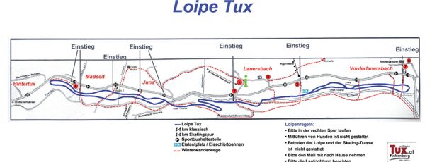 Information on Cross-Country Skiing at Tux-Finkenberg