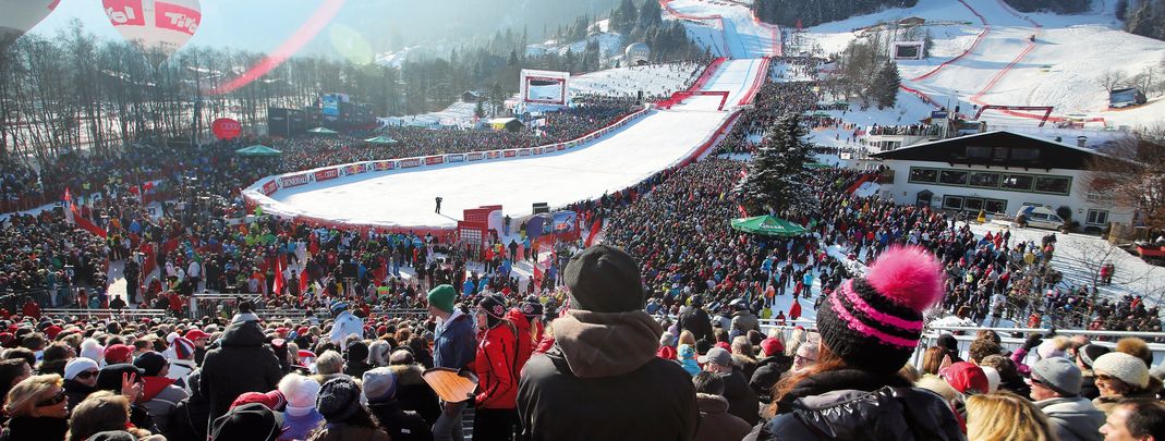 Mit weit über 80.000 Zuschauern an drei Tagen sind die Kitzbühel-Rennen der absolute Publikumslieblinge im Skiweltcup.