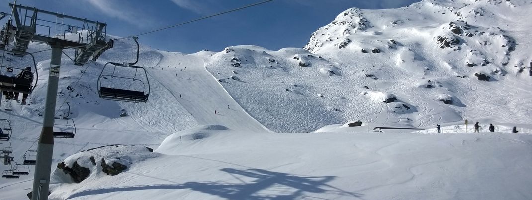 Am Übergangsjoch auf 2500m Seehöhe sind die Schneebedingungen meist am besten