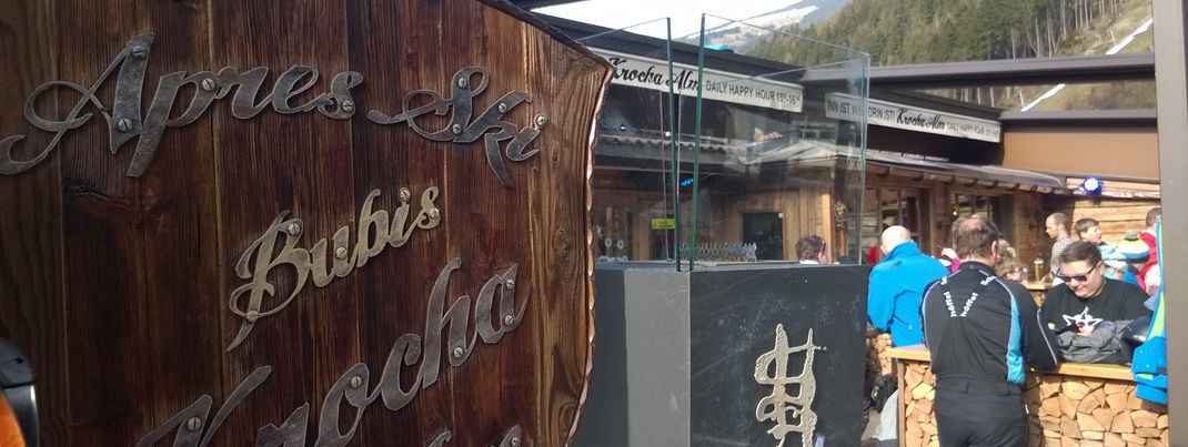 Après-Ski direkt an der Talstation der Rosenalmbahn: Die Krocha Alm