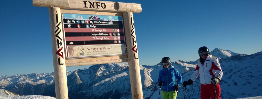 Orientierung leicht gemacht: Pistenbeschilderung und Markierung sind in Ischgl vorbildlich