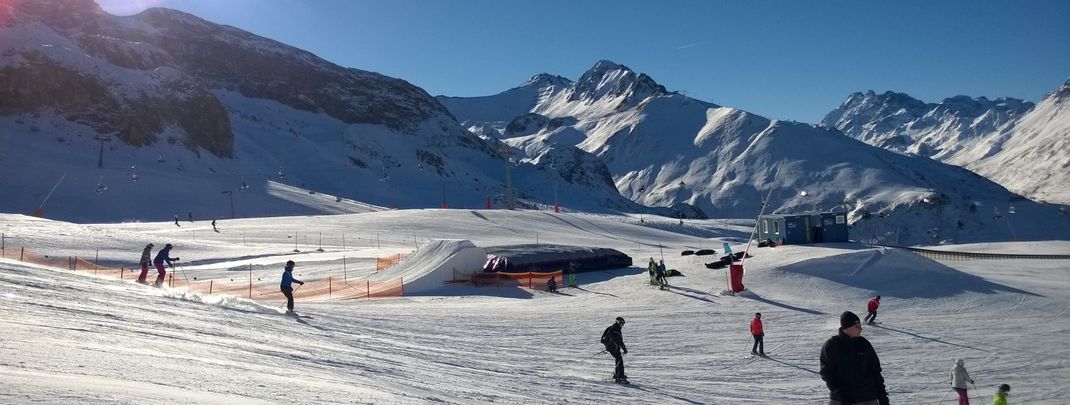 Public Bagjump im Ischgl Snowpark