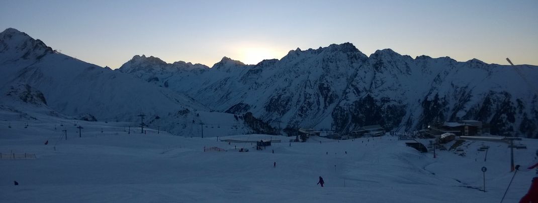 Sonnenuntergang auf der Idalp