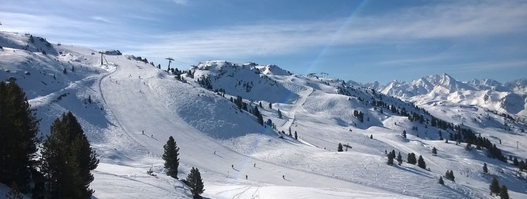Am größten ist das Pistenangebot in Österreich.