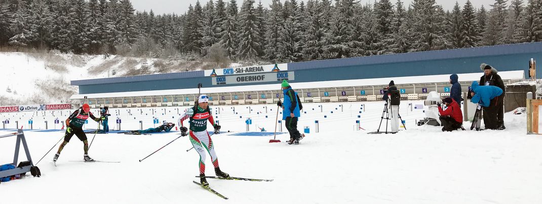 In der DKB-Skiarena in Oberhof kämpfen die besten Biathleten der Welt wieder um die Titel.