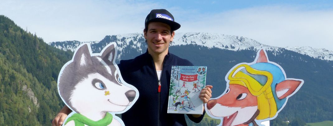 Ski-Star Felix Neureuther präsentiert im Zillertal sein neues Kinderbuch.