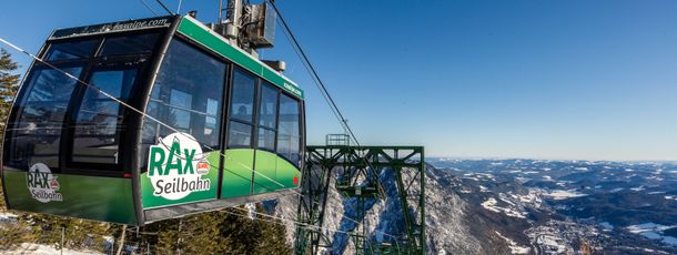 Die Rax-Seilbahn wurde bereits im Jahr 1925 errichtet. Von November 2015 bis Juni 2016 wurde sie modernisiert.