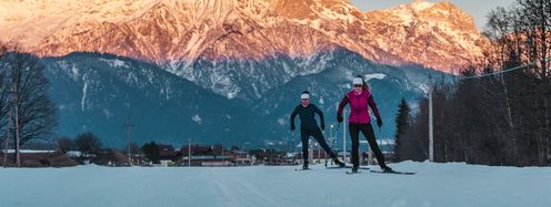 Das weitläufige Loipennetz in Saalfelden Leogang kannst du bei Tag und teilweise auch bei Nacht genießen.