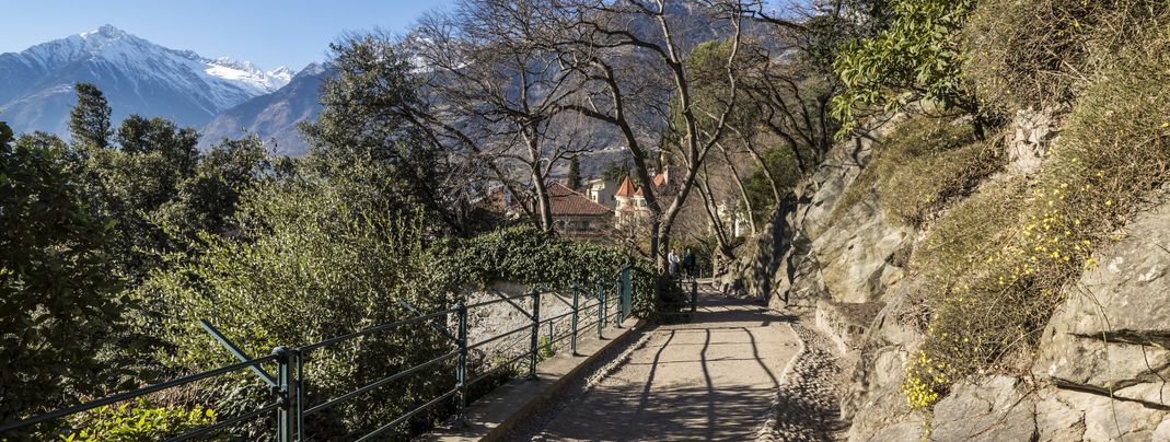 Rund um Meran gibt es zahlreiche Flaniermeilen, auf denen man bei einem gemütlichen Spaziergang herrlich entspannen kann.