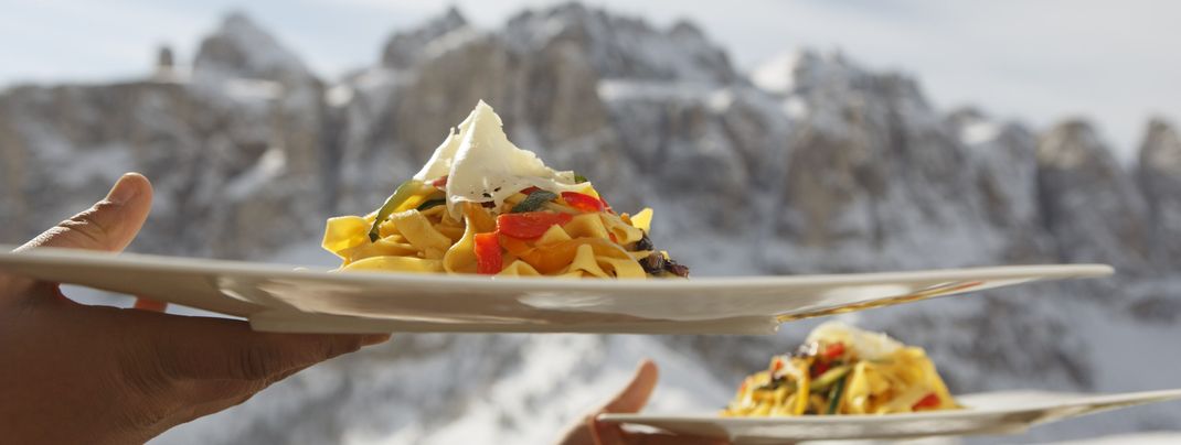 Pasta darf natürlich auch in Südtirol nicht fehlen.