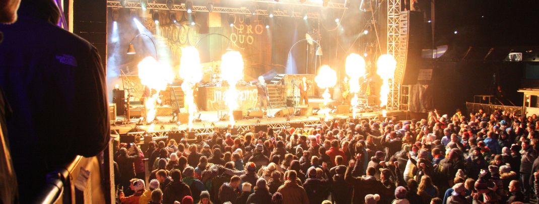 Mittelalter-Rock mit In Extreme auf der Schattbergbühne.