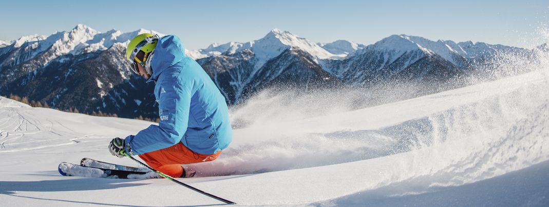 Das Ultental ist ein sehr sportliches Skigebiet.