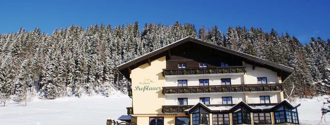 Das Berghotel im Winter