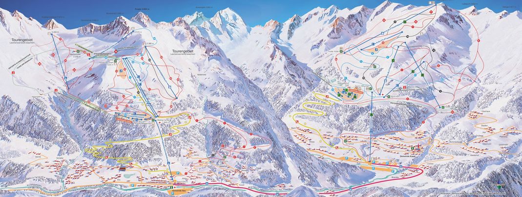 Kappl und See sind nur eine kurze Fahrt mit dem Skibus entfernt.