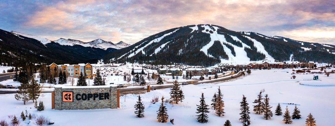 Der Skiort Copper Mountain liegt mit seinen 150 Pisten mitten in Colorado.