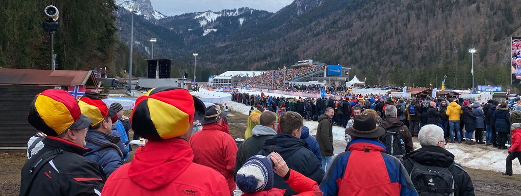 19.000 Biathlonfans kamen zum Abschlusstag nach Ruhpolding.