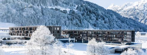 Das Falkensteiner Hotel Montafon liegt direkt am Erlebnisberg Golm.