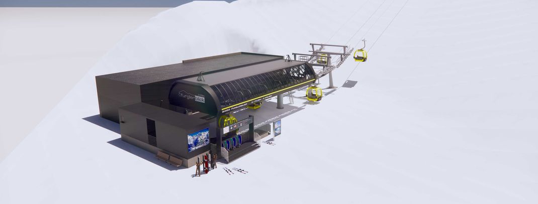 Die Talstation liegt im Bereich der Ascherhütte.