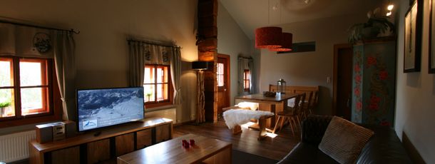 Gemuetliches Wohnzimmer im Obergeschoss