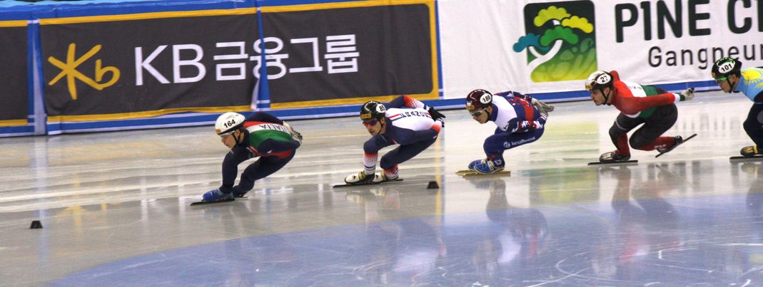 Die Shorttrack-Wettkämpfe finden im neuen Stadion in Gangneung statt.