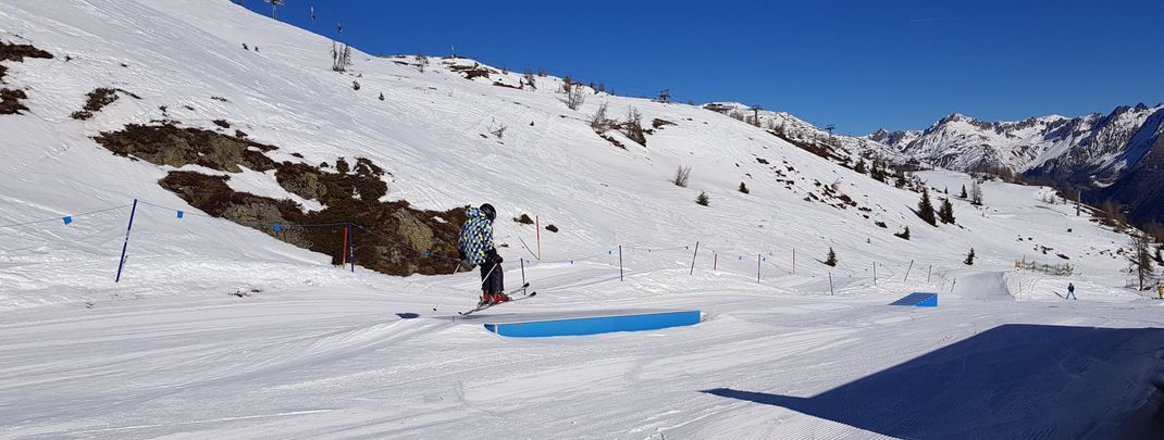 Boxes and rails are also on hand.