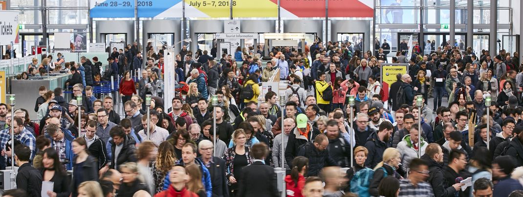 Enormer Besucherandrang auf der ISPO 2018 in München