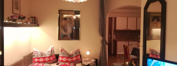 App. Sonja Wohnzimmer mit 2 Schlafgelegenheiten