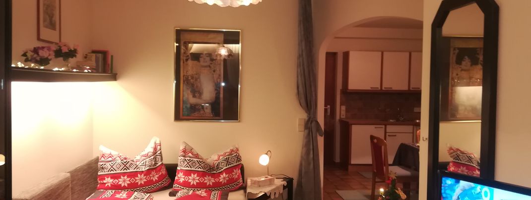 App. Sonja Wohnzimmer mit 2 Schlafgelegenheiten