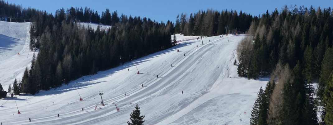 Am Sonnkogellift startet auch eine blau markierte Abfahrt