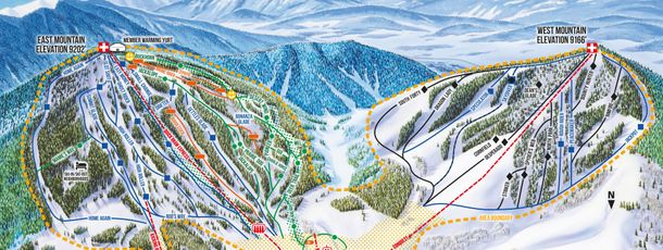 Detaillierte Infos zum Skiurlaub im Skigebiet Sol Vista Basin Granby Ranch