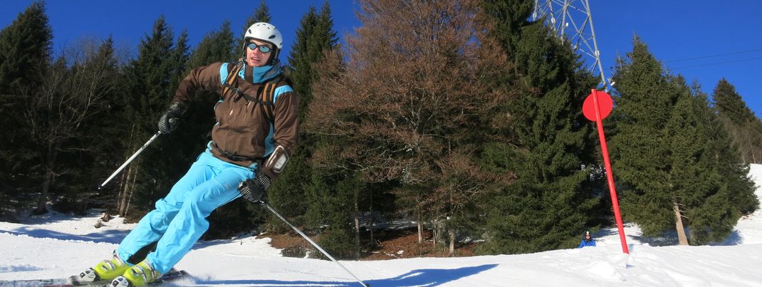 wirklich steile Abhänge kommen im Skigebiet zu kurz