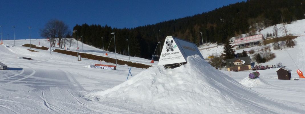 Auch die Präparierung des Funparks wird in Oberwiesenthal nicht vernachlässigt