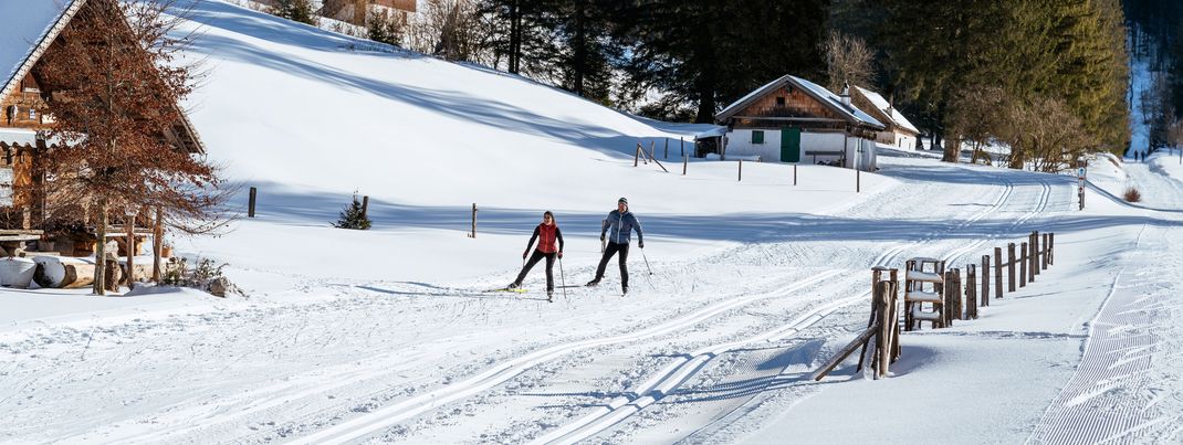 Die Loipen der Fuschlseeregion versprechen optimale Langlaufbedingungen.