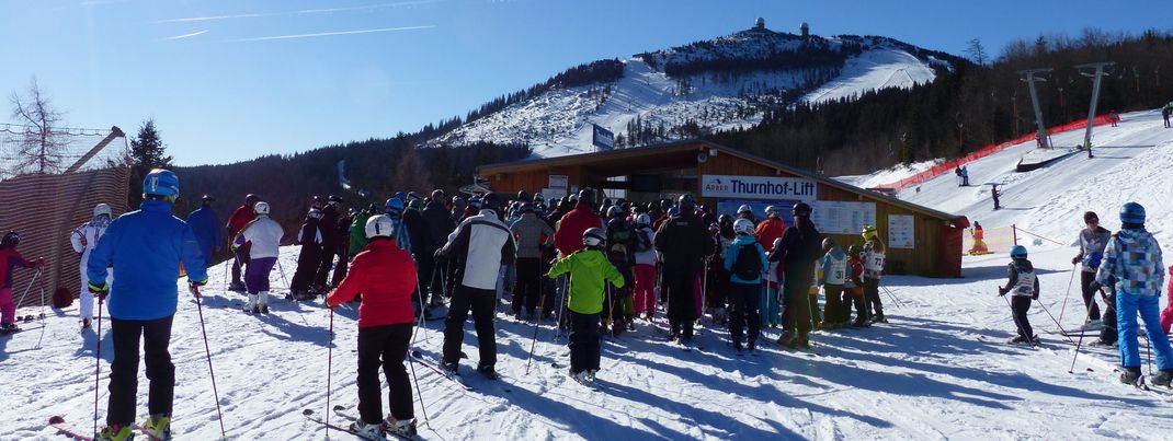 Besonders an den beiden Thurnhofer Schleppliften muss man sich auf längere Wartezeiten einstellen.