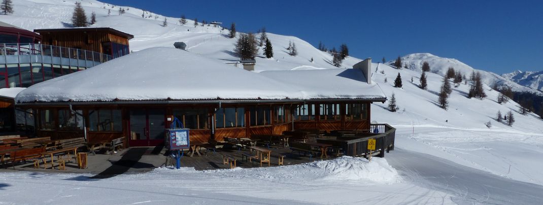 Das größte Restaurant im Skigebiet Sillian Hochpustertal ist das Panoramarestaurant Gadein