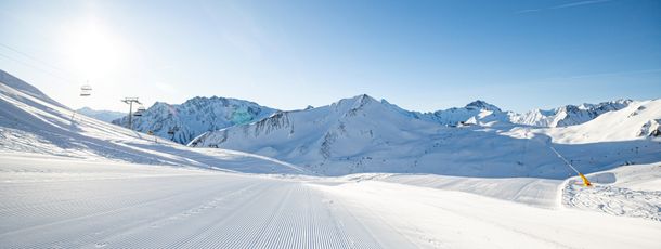Perfekt präparierte Skipisten von Ende November bis anfangs Mai.